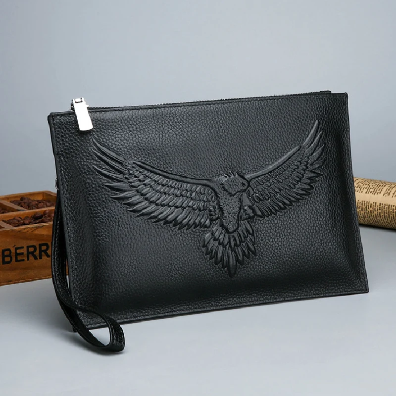 

Модные мужские Клатчи из 100% натуральной кожи, деловые повседневные клатчи, брендовый дизайнерский мужской кошелек, сумки-конверты для мужчин, мужские бумажники