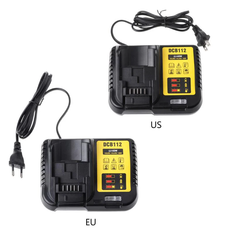 

Зарядное устройство DCB112, для литийионных аккумуляторов Dewalt 10,8 В, 12 В, 14,4 В, 18 В, DCB200, DCB140, DCB105, DCB200