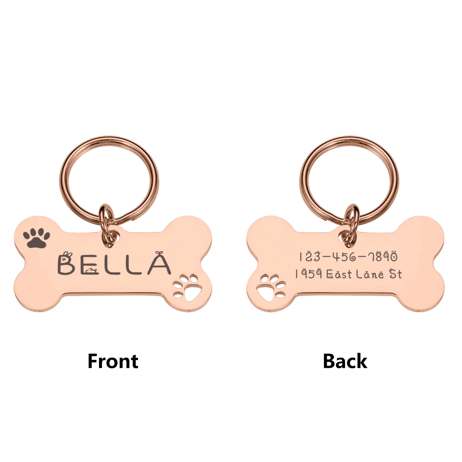 

Индивидуальная идентификационная бирка для собак, зеркальная табличка с именем, подвеска для ошейника для домашних животных с бесплатной гравировкой, индивидуальная идентификационная бирка для кошек и котят, оптовая продажа