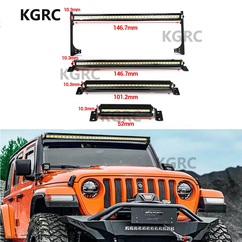 

New RC Car Roof Lamp 24 36 LED Light Bar for 1/10 RC Crawler Axial SCX10 90046 90060 SCX24 Jeep Wrangler JK Rubicon Body