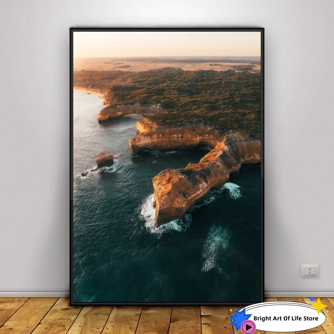 

Dragon's head photo print, Australia coastline Wall Art, Ocean Photography, Beach poster Art from Melbourne, Victoria, Australia