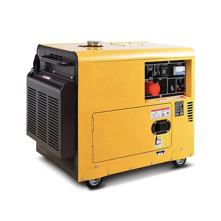 

air cooled 5kw single three phase 50hz 3000rpm 60hz 3600rpm portable diesel generator home use