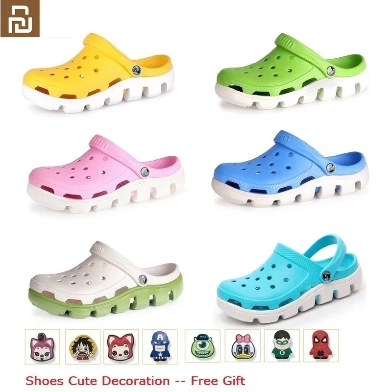 

For Youpin Summer Fashion Couple Shoes Antiskid Soled Beach Slippers Outdoor Anti-Slip 샤오미 샌들 Causal Shoes
