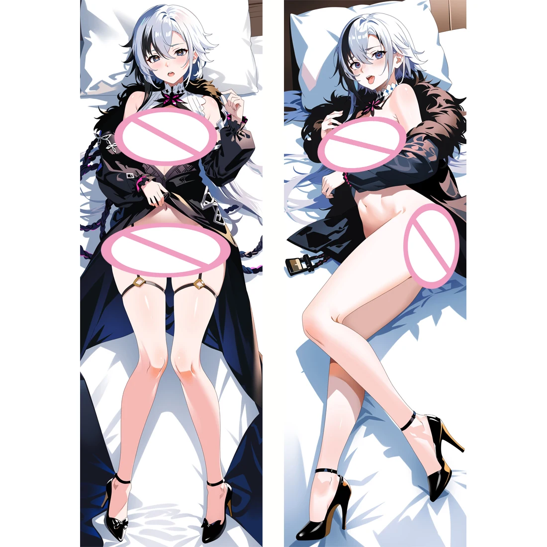 Genshin Impact сексуальный Arlecchino обнимающая наволочка для тела аниме косплей Dakimakura