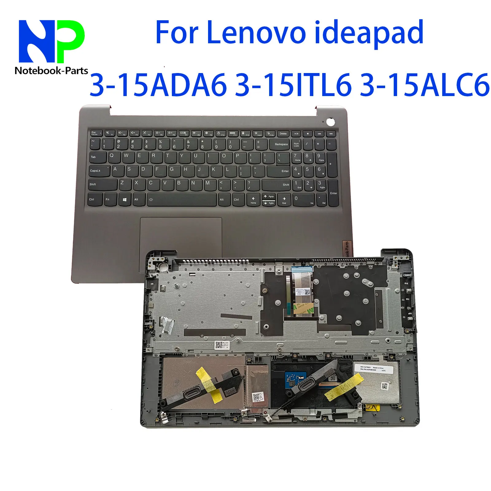 Новая верхняя крышка для Lenovo ideapad 3-15ADA6 3-15ITL6 3-15ALC6 упор рук с подсветкой клавиатура