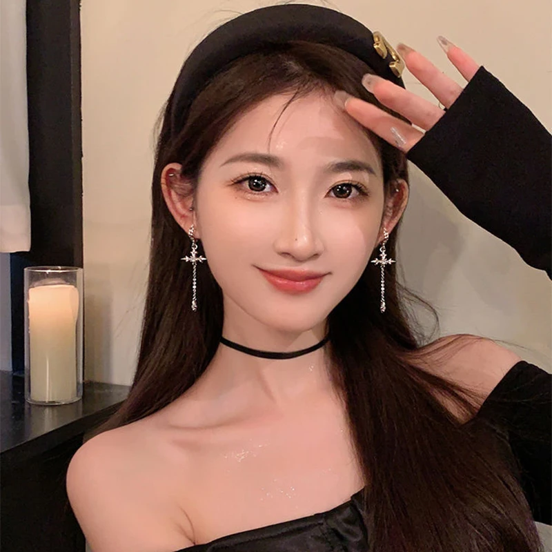 Новые Индивидуальные Модные циркониевые серьги с кисточками женские