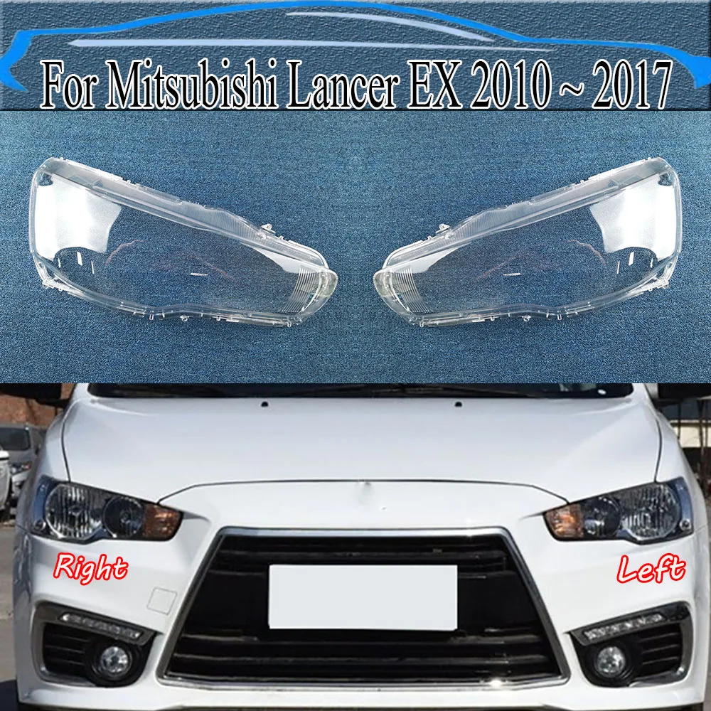 Купи For Mitsubishi Lancer EX 2010 ~ 2017 Headlamp Transparent Cover Headlight Shell Lampshade Case Plexiglass Replace Original Lens за 2,411 рублей в магазине AliExpress