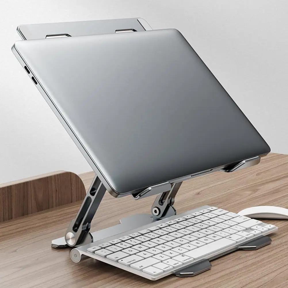 

Adjustable Laptop Stand Aluminum Notebook Stand Bed Standing Desk For Macbook Laptop Holder Support Table Riser