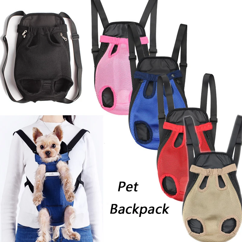 Pet Dog Carrier Backpack Portable Mesh Dog Carriers Outdoor Travel Breathable Shoulder Handle Bags for Small Dog Cats Chihuahua