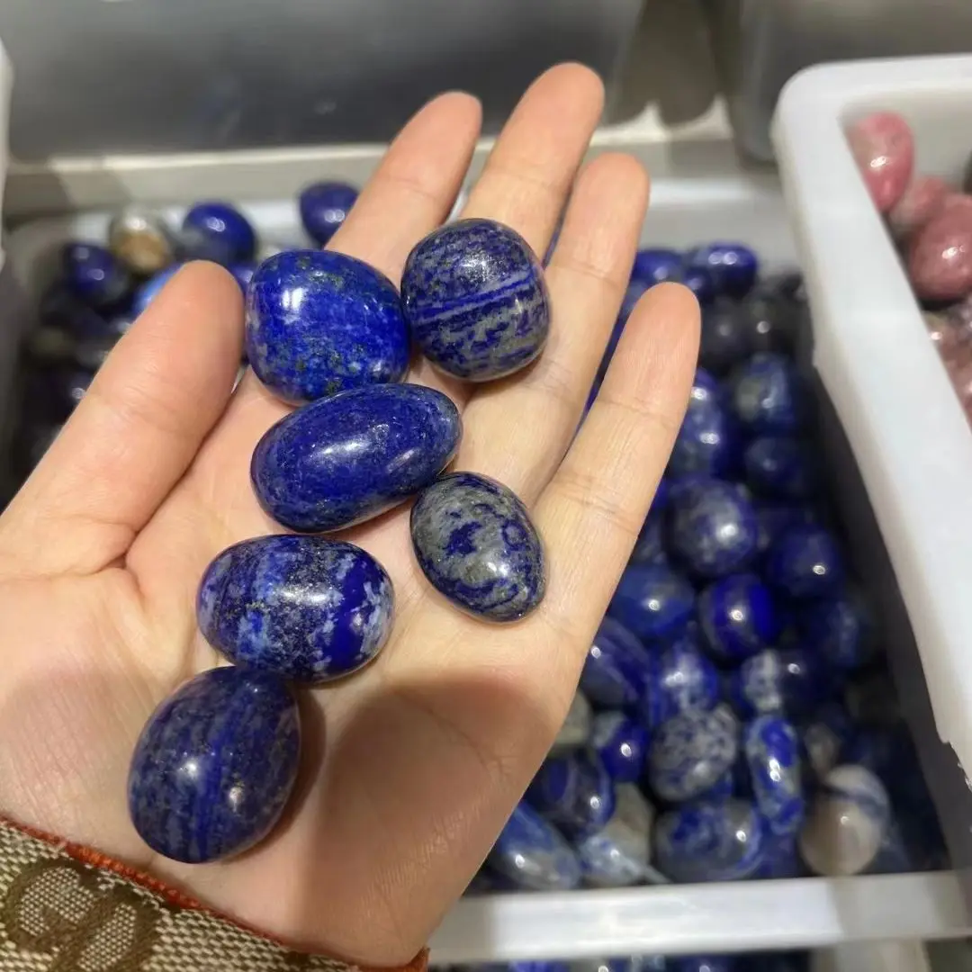 

1.5kg/bag Natural Lapis Lazuli Tumbled Stones for Wicca Reiki Healing Crystals Polished Energy Chakra Stone Ornament