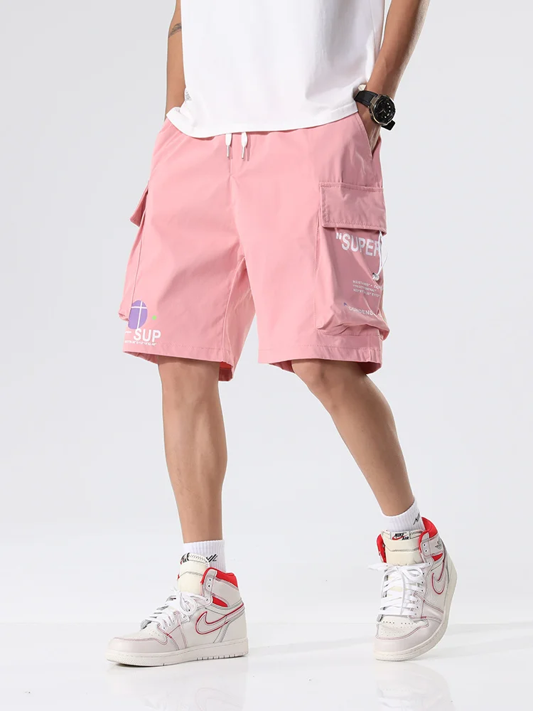 

Летние Шорты-карго для мужчин, новинка 2021, уличная одежда в стиле хип-хоп с несколькими карманами, мешковатые шорты для бега, мужские повседневные пляжные шорты, модель 8XL