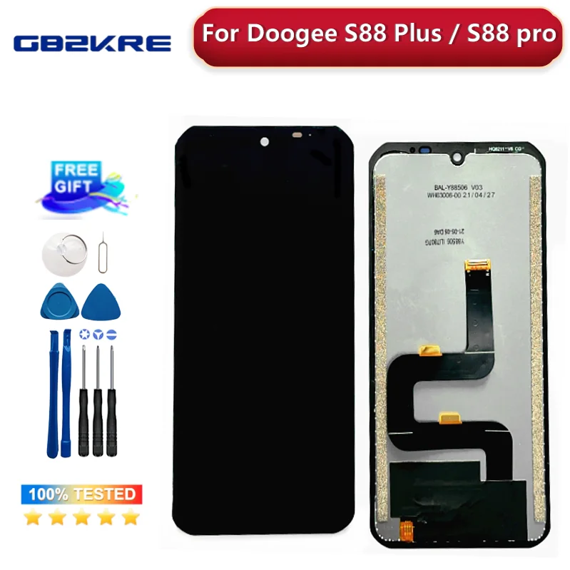 Новый ЖК-дисплей 6,3 'Для Doogee S88 PLUS + дигитайзер сенсорного экрана в сборе, замена Для Doogee S88 PRO, оригинал