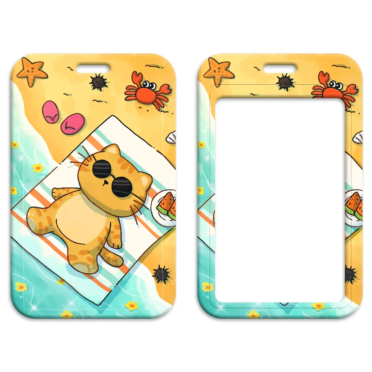 Милая кошка держатель для удостоверения личности домашних животных классные