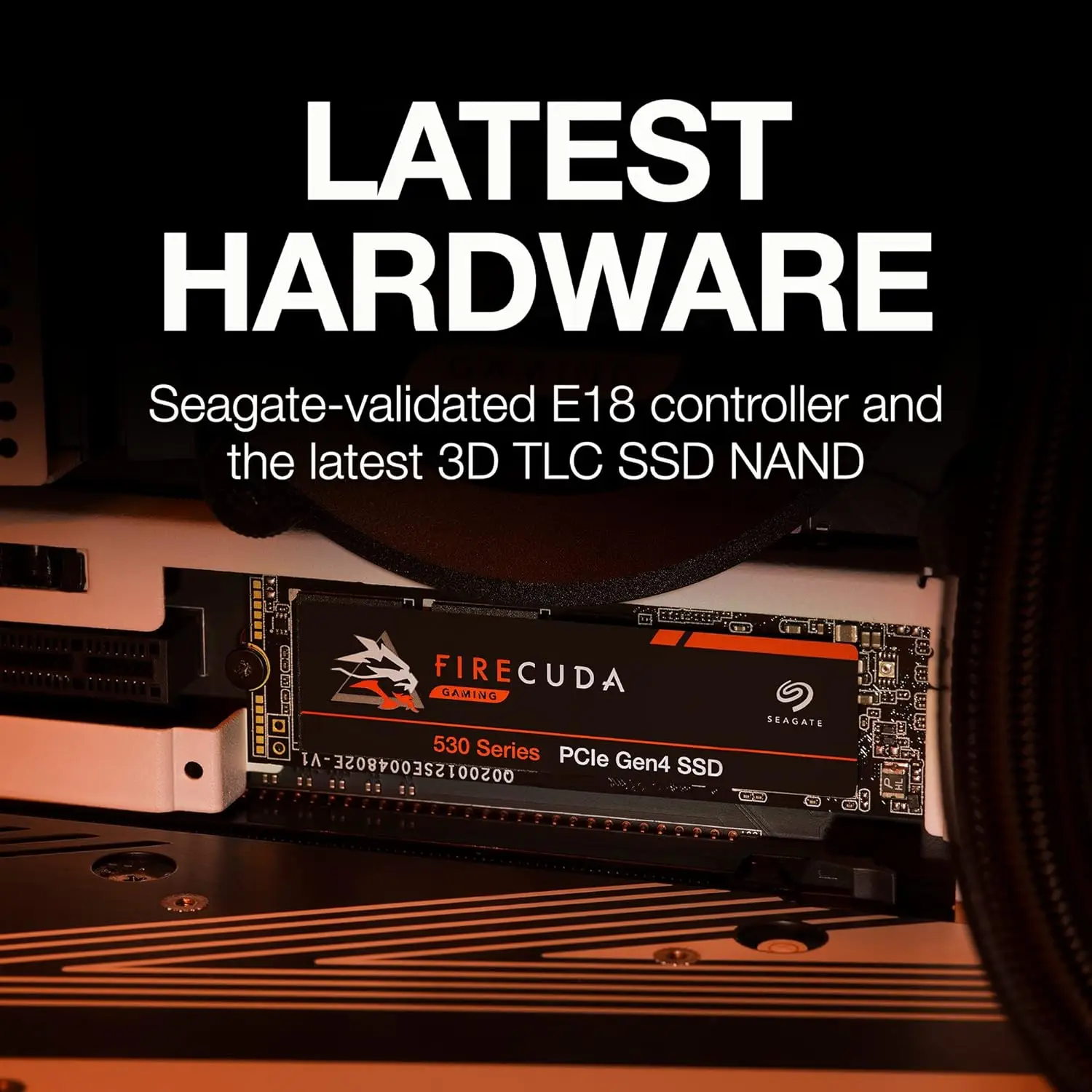 Твердотельный накопитель Seagate FireCuda 530 NVMe M.2 PCIe Gen4 X4 1 ТБ/2 ТБ 7300 МБ/с 3D TLC-NAND 640 TBW