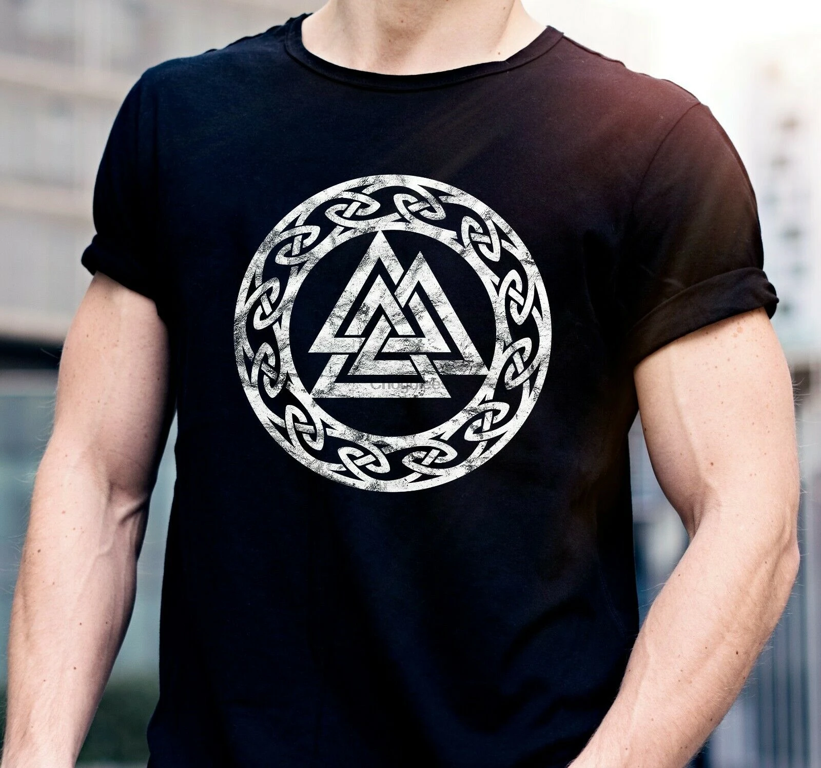 Футболки викингов Valknut футболка в скандинавском стиле один Тор Рагнарок Loki с