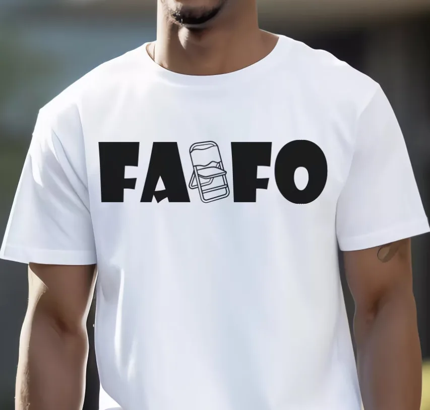 Fafo складное кресло рубашка с коротким рукавом унисекс