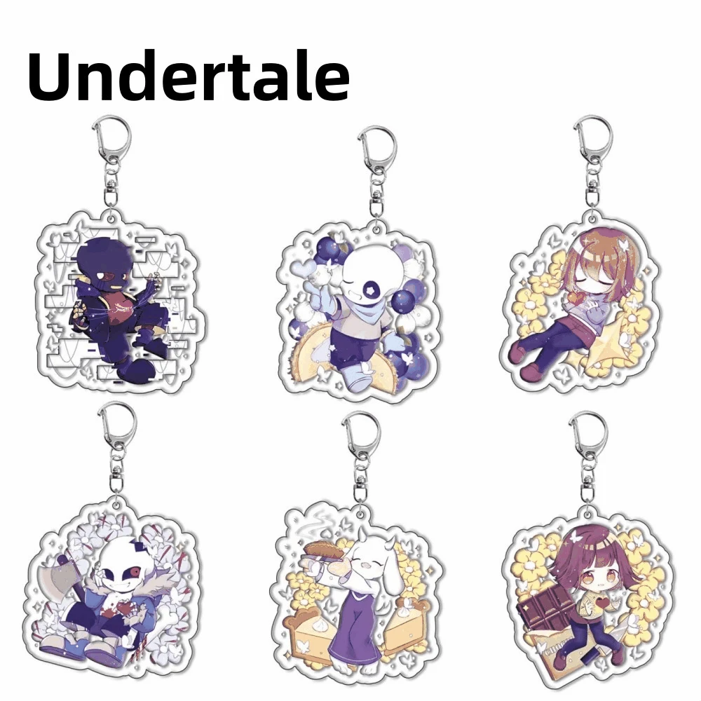 6 см игра Undertale аниме фигурки фанатов косплей акриловые брелки креативная Лидер