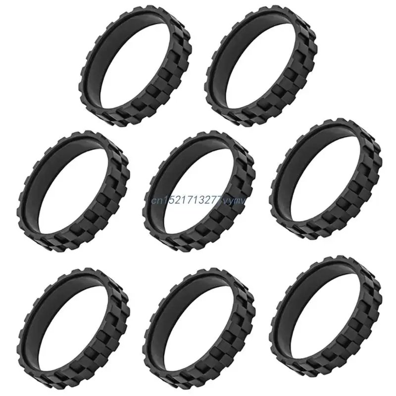 

8 шт., противоскользящие колесные шины для пылесоса I7, I7 +, E5, E6, I3