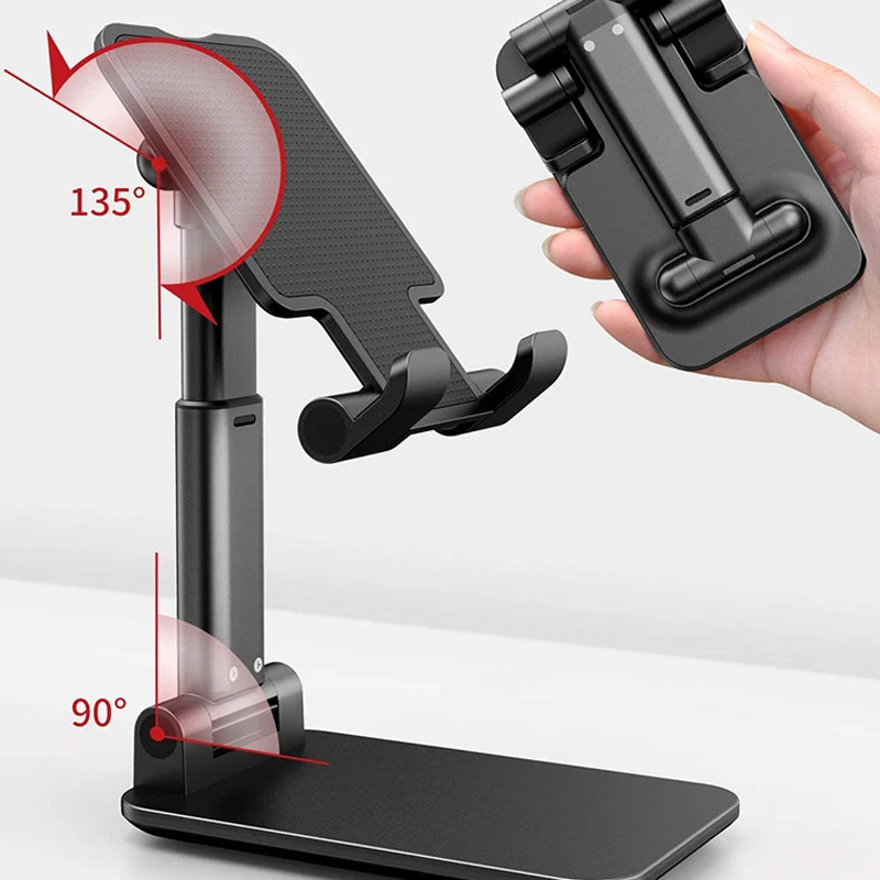 new desk mobile phone holder stand for iphone ipad xiaomi adjustable desktop tablet holder universal table cell phone stand free global shipping