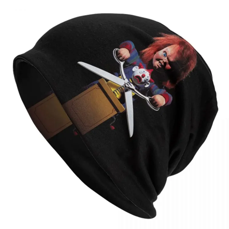 

Horror Killer Chucky Bonnet Hat Knit Hats Men Women Cool Unisex Child's Play Movie Warm Winter Beanies Cap