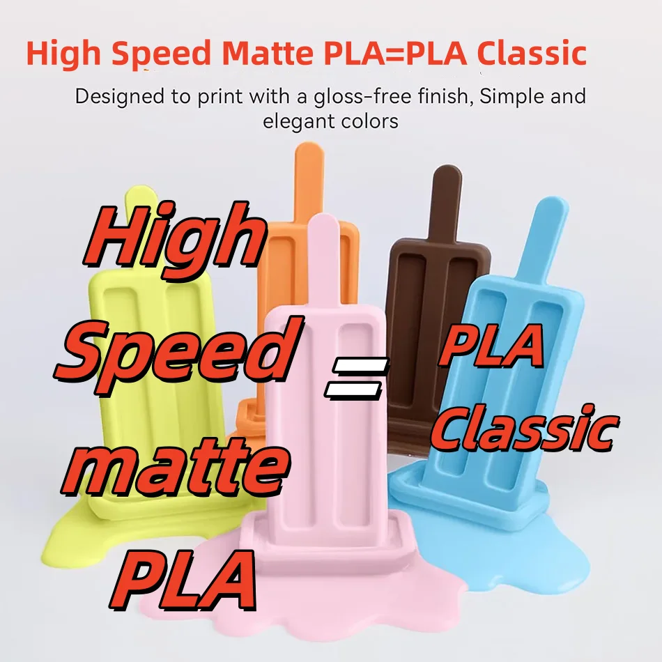 Фото JAYO Высокоскоростная матовая нить PLA/HS Matte PETG 3D Filament 1,75 мм 600 мм/с Диапазон печати Высокопроизводительная скоростная нить PETG для 3D-принтера №2
