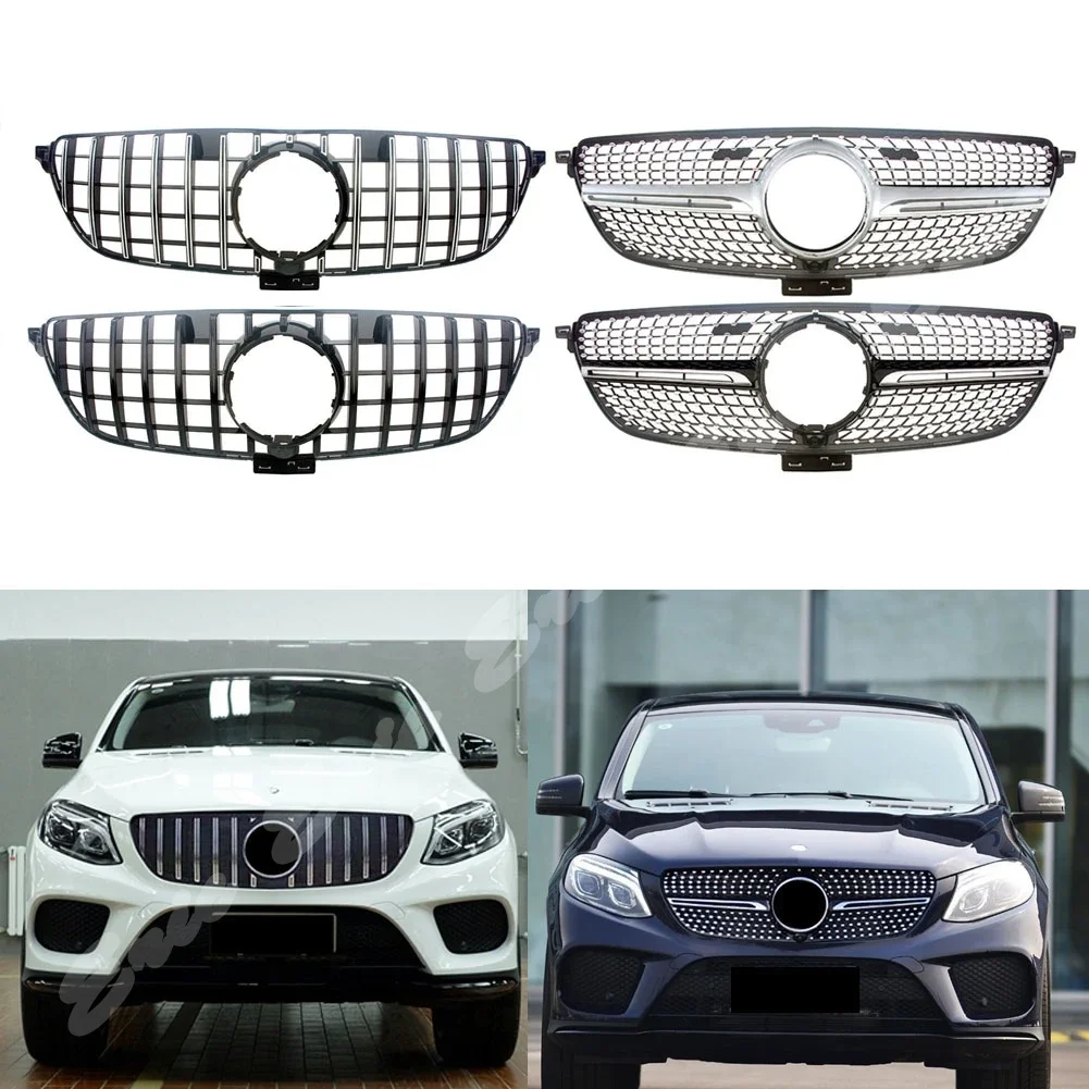 Передняя гоночная заготовка решетка бампера для Mercedes Benz GLE Coupe C292 2015 2016 2017 2018 2019 2020