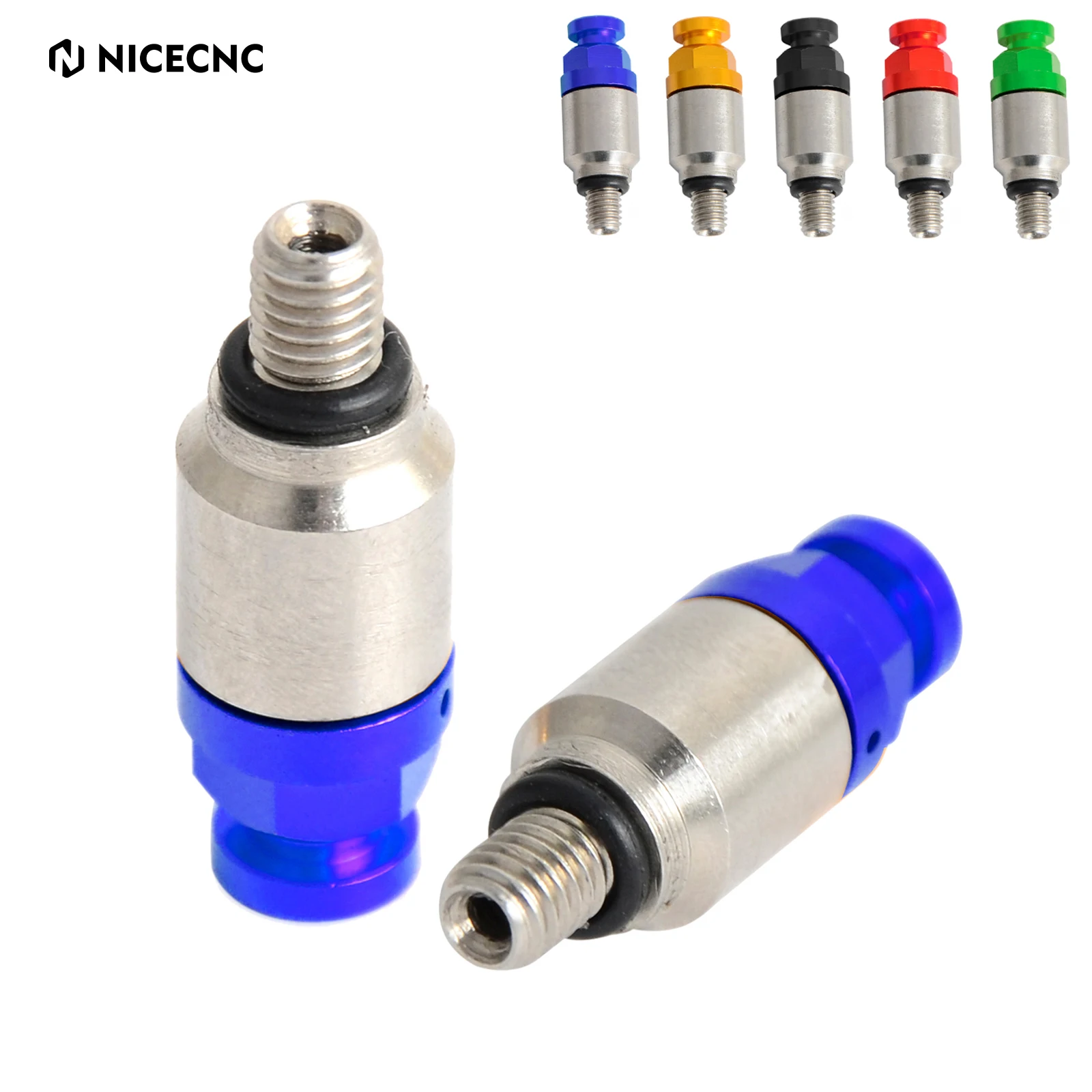 

NICECNC Motocross M5x0.8 pitch Fork Air Bleeder Pressure Valve Bolts Screw For YAMAHA YZ85 YZ125 YZ250/F YZ250FX YZ400F YZ450F
