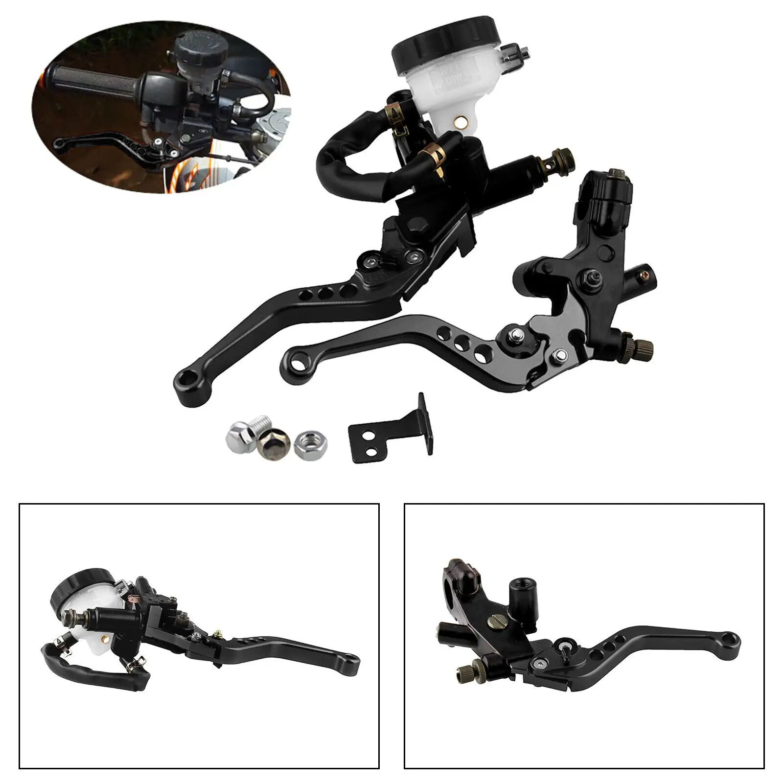 

Universal 7/8" 22mm Front Brake Clutch Master Cylinder Reservoir Levers