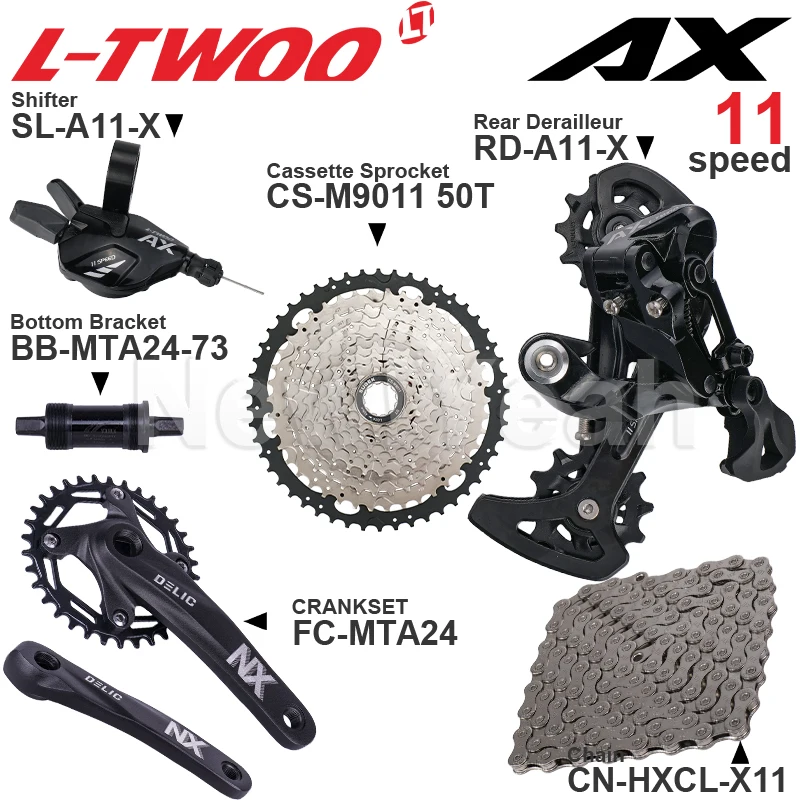 Передний переключатель передач LTWOO AX11 для горного велосипеда 11 скоростей задний