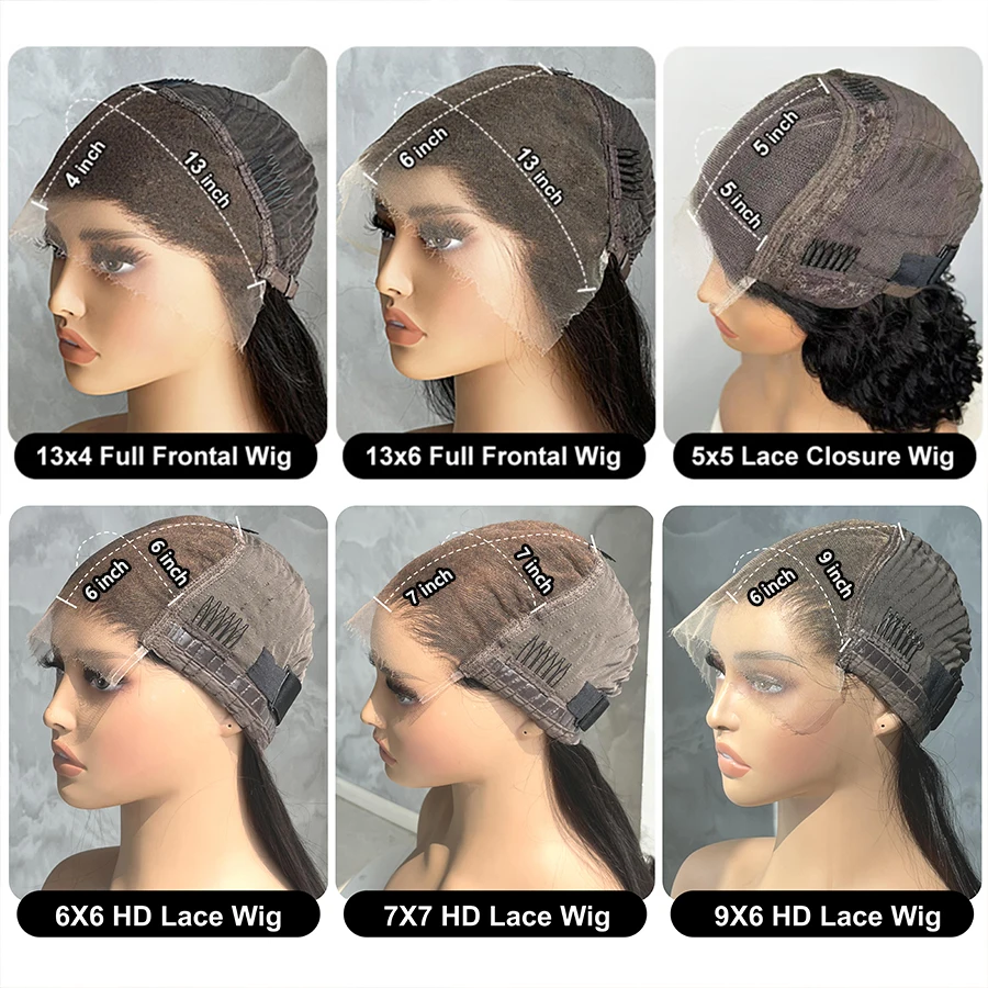 Парик женский прямой из натуральных волос 13 х6 дюймов х4