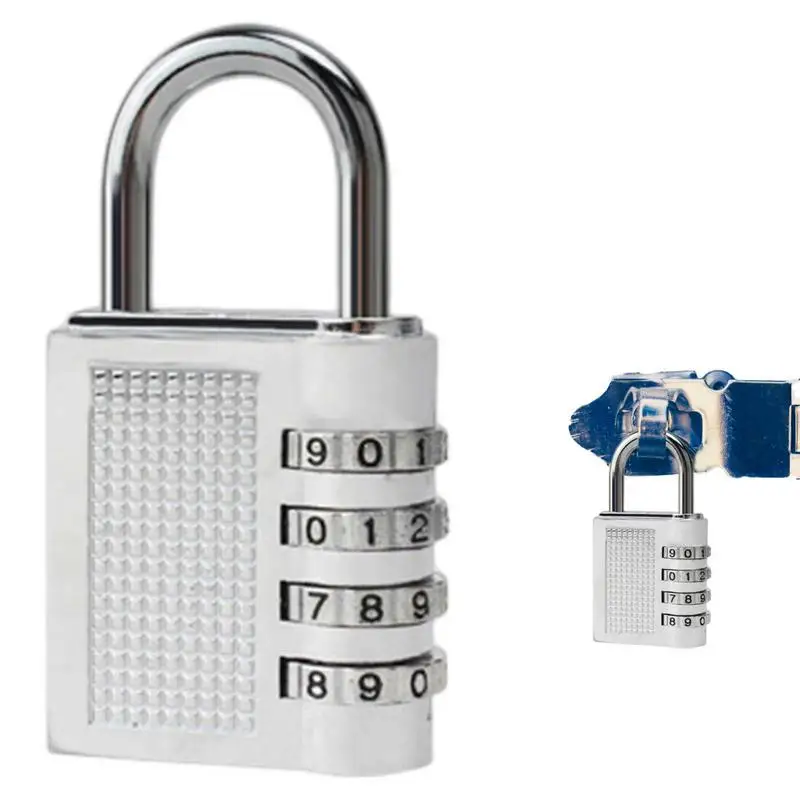 

Combination Padlock Outdoor 4 Digit Long Shackle Waterproof Password Padlock Pad Lock For School Locker Gym Locker Fence Gate