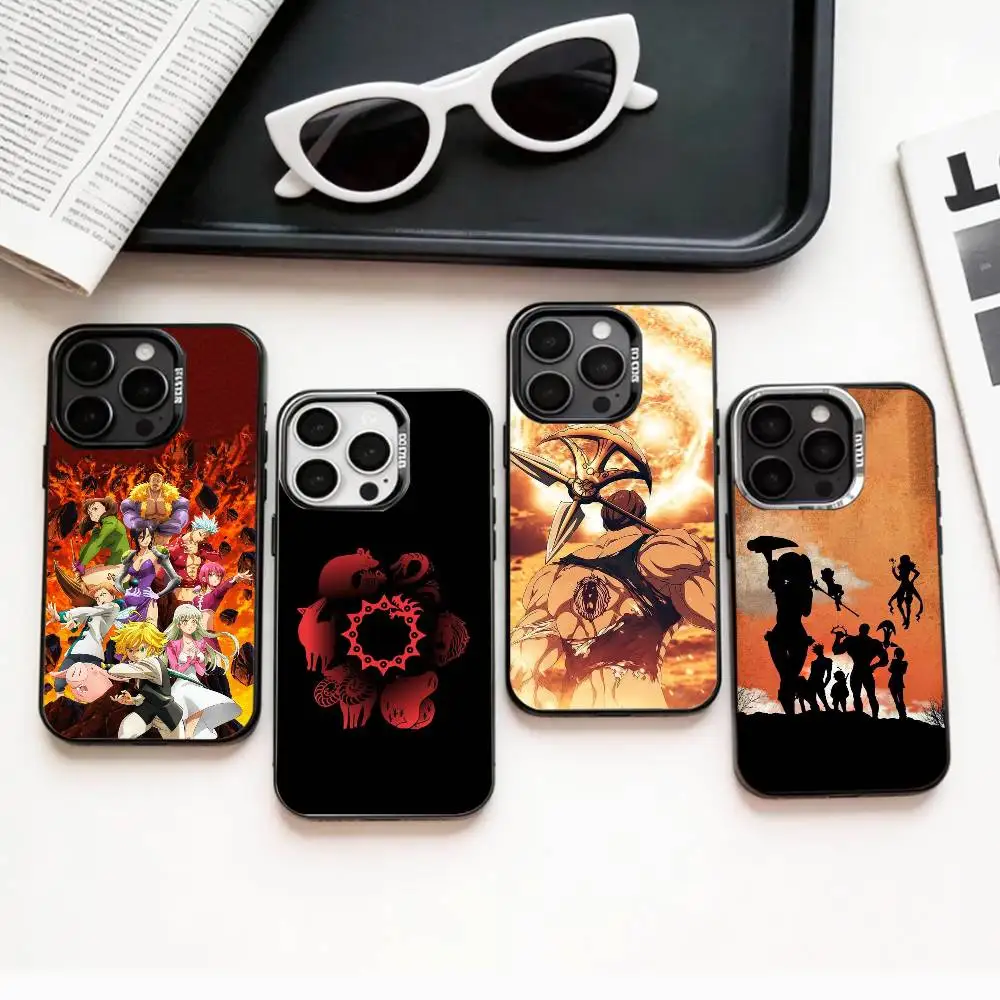 Фото Чехол для телефона «S-Seven Deadly S-Sins» для iPhone 17, 16, 15, 14, 13, 12, 11 Plus, Pro Max, цветной, с серебряным покрытием внутри №1