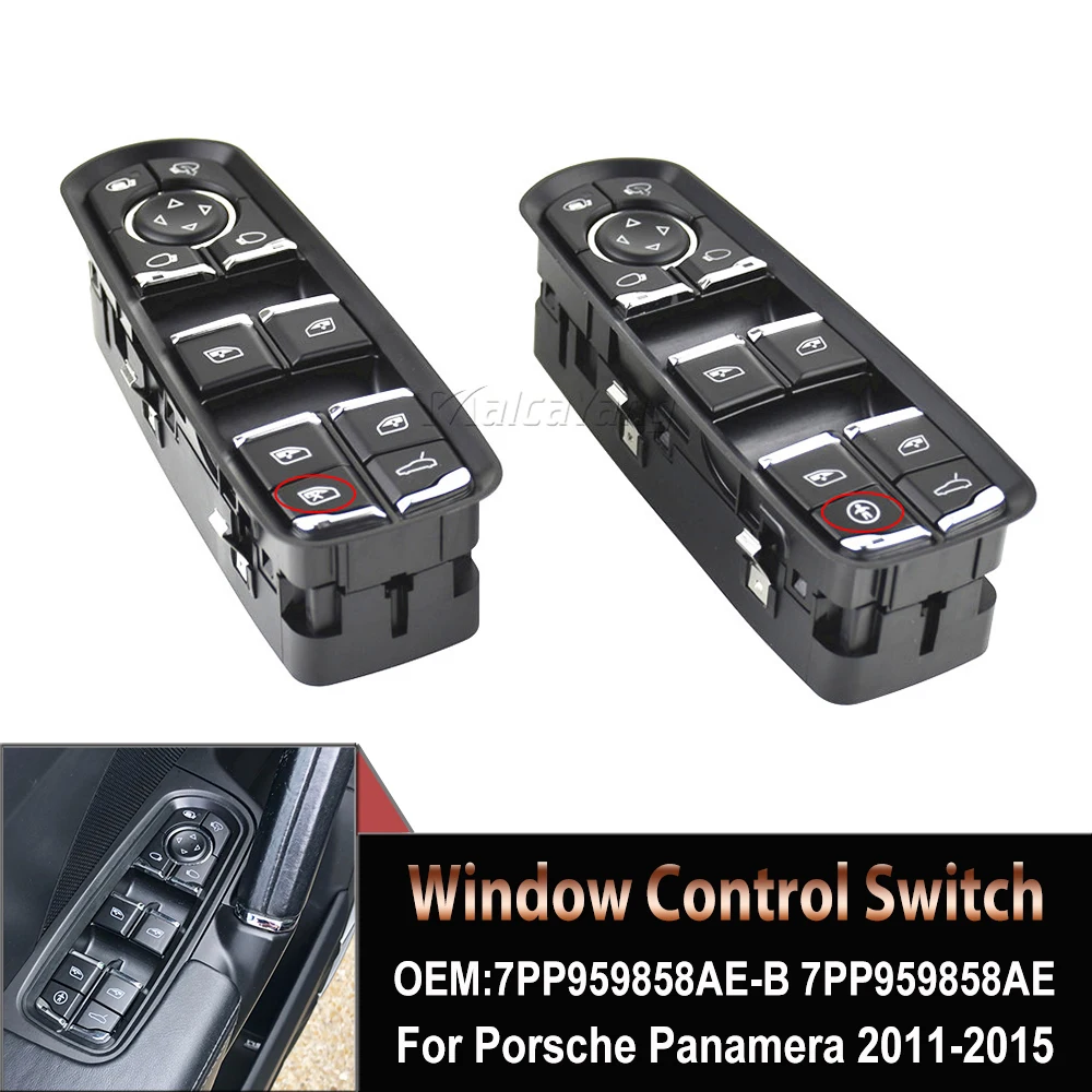 

Front Left Power Window Switch Button For -Porsche Cayenne Macan Panamera 2011-2017 Car Accessories 7PP 959 858AE 7PP959858AE