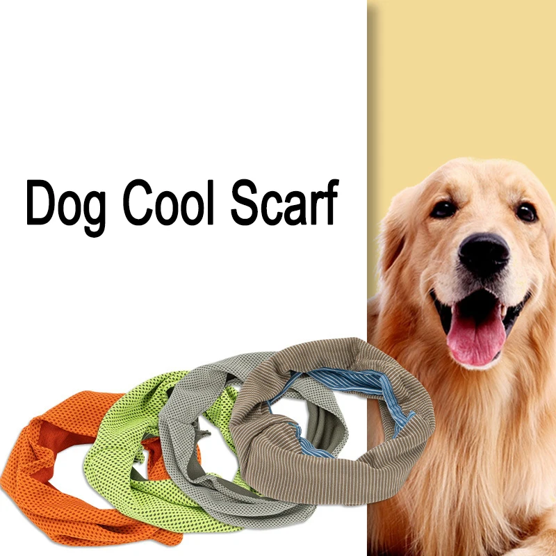 

Dog Cooling Scarf Heatstroke Prevention Ice Silk Scarf Instant Summer Ice Cold Scarf for French Bulldog Towel Wrap Neck for Dogs