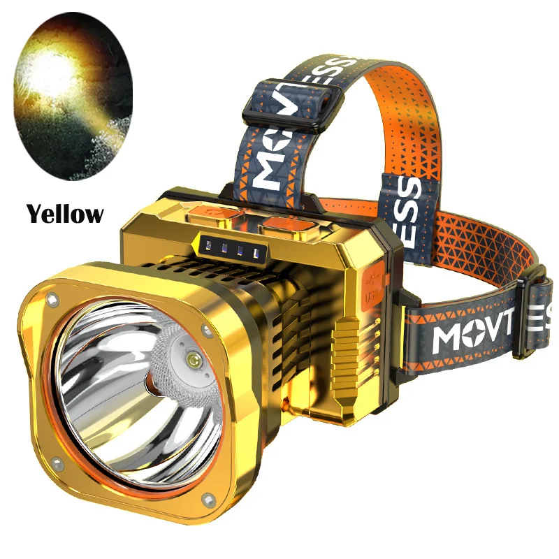 

LONKINDE Налобный фонарь белый/желтый