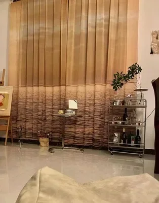 Красивый закат художественный узор передающие шторы для спальни фотофон