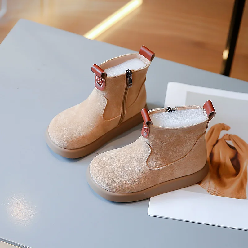 

Boys Chelsea Boots Classic Cool Spring Autumn New Girls Short Boots Kids Shoes Solid Color Fashion Children Unisex Boots 2023