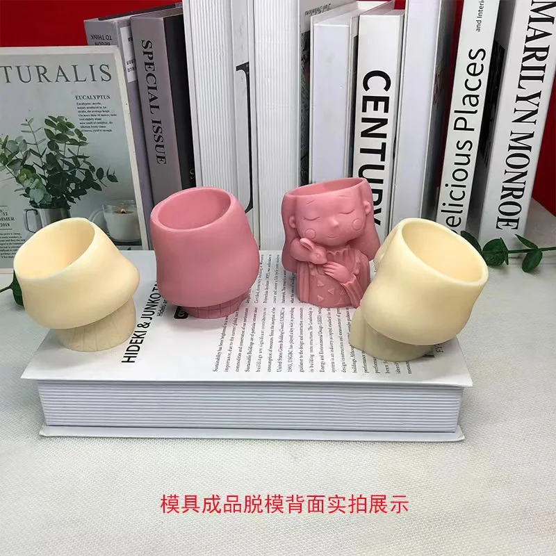 Силиконовая 3D форма для девочек инструменты изготовления цветочного горшка