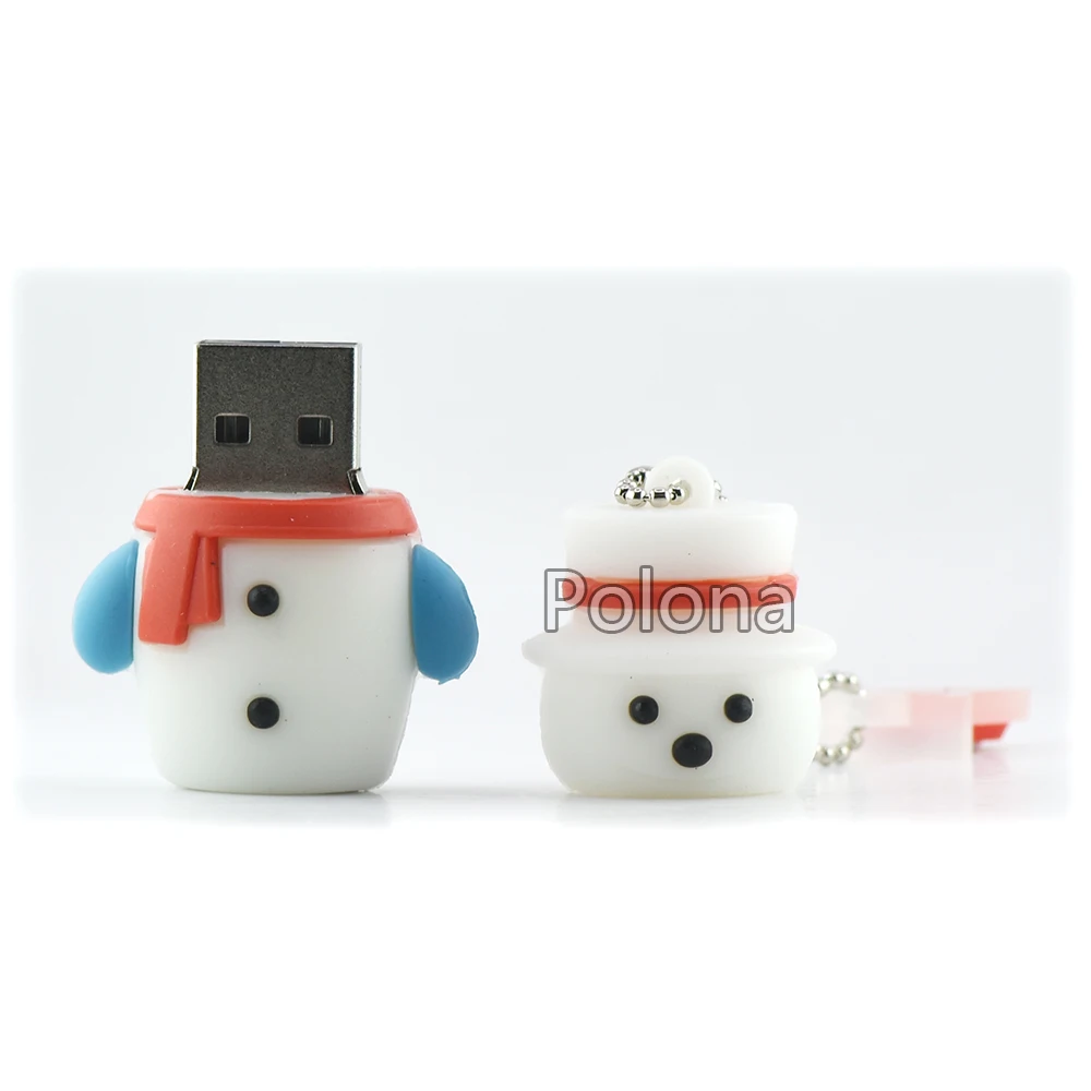 Флэш-накопитель Usb 2 ГБ 4 8 16 32 64 128 256 512 Рождественская елка снеговик Санта Клаус