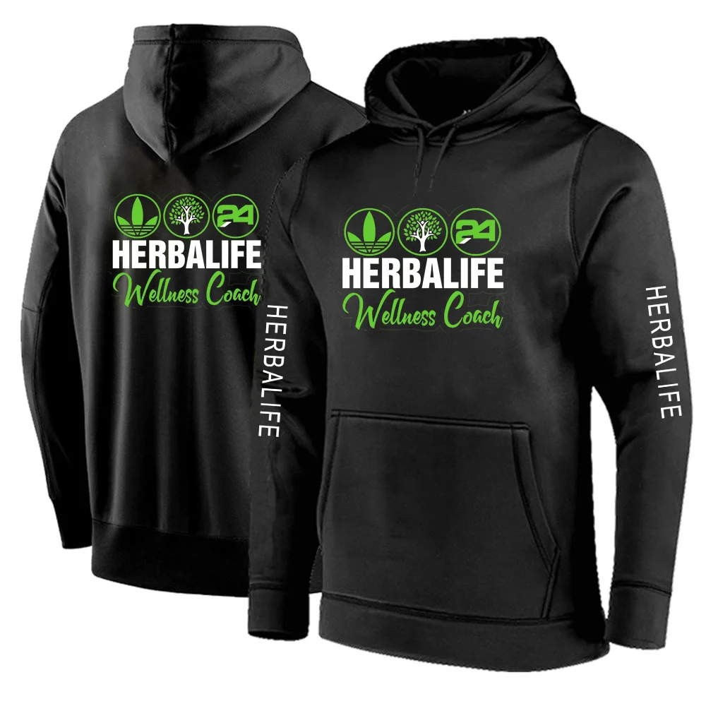 

2022 New Fashion Men's Hoodies Spring Autumn Herbalife Wellness Printing Casual Cotton Harajuku Solid Color Sweatshirt Tops