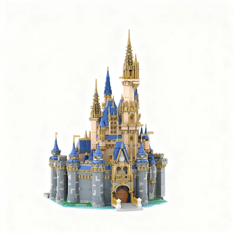 Фото 8700 деталей MOC Disnay Ultimate Cinderella Castle, модель из строительных блоков, рождественские подарки, архитектурная игрушка, идея для художественного оформления, коллекция. №2