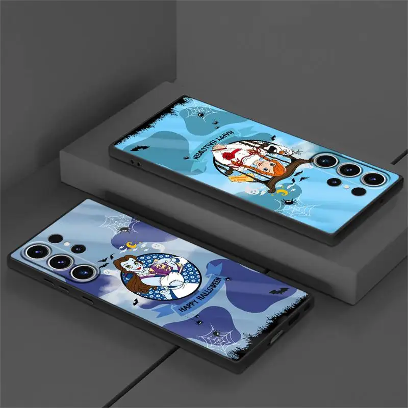 Чехол для телефона с героями Диснея Хэллоуин Белль Анна Samsung Galaxy S24 Ultra S23 S22 S21 Plus S20