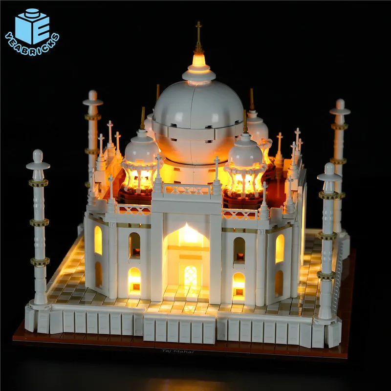 

YEABRICKS Compatible with Lego 21056 architectural series Taj Mahal led lighting DIY lighting (without building blocks)