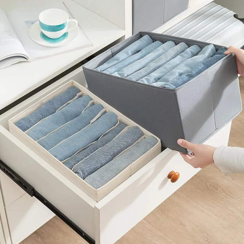 

Oxford Cloth Clothing Storage Box Drawer-type Sorting Box Pants Sweater Foldable Storage Box Fabric Wardrobe Organiser Clothes