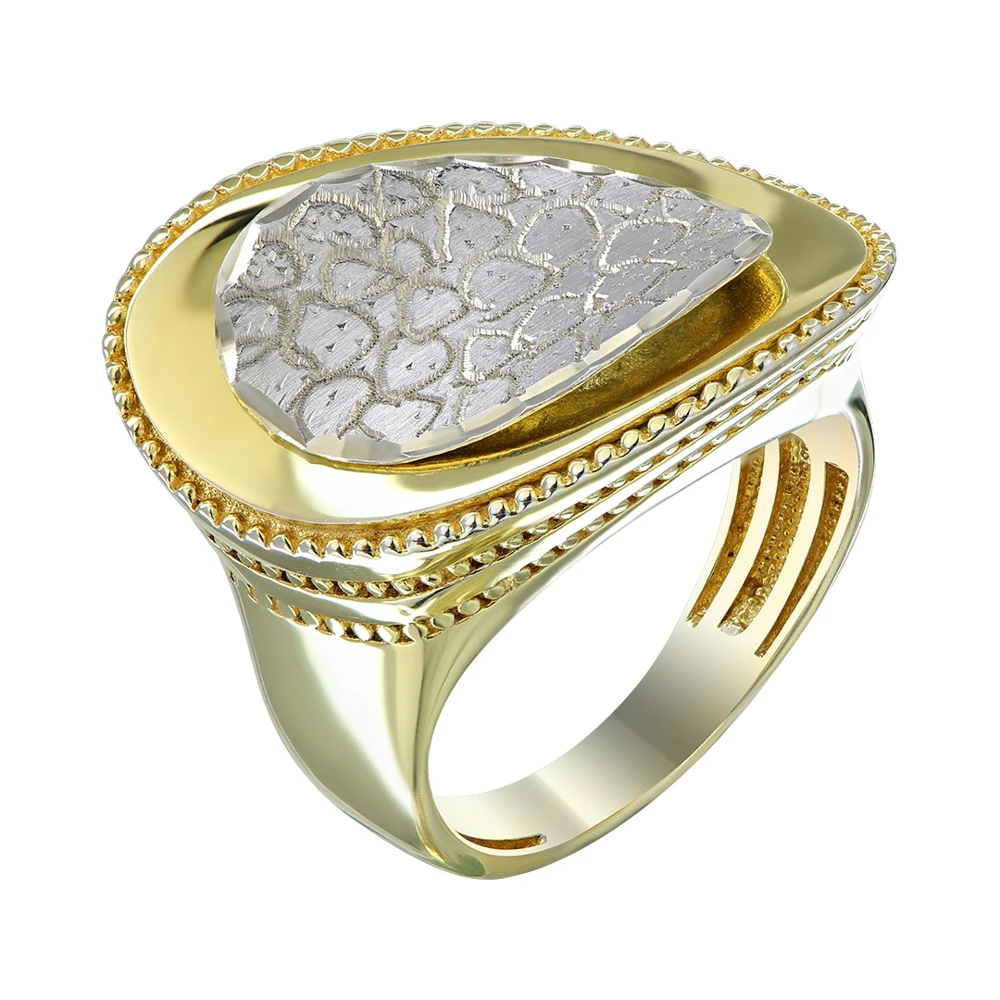 Кольцо золоченое серебро 925 проба Италия | Украшения и аксессуары