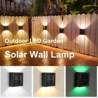 solar led outdoor porch light solar wall lamp waterproof garden decor lamps for balcony courtyard street stairs wall lights