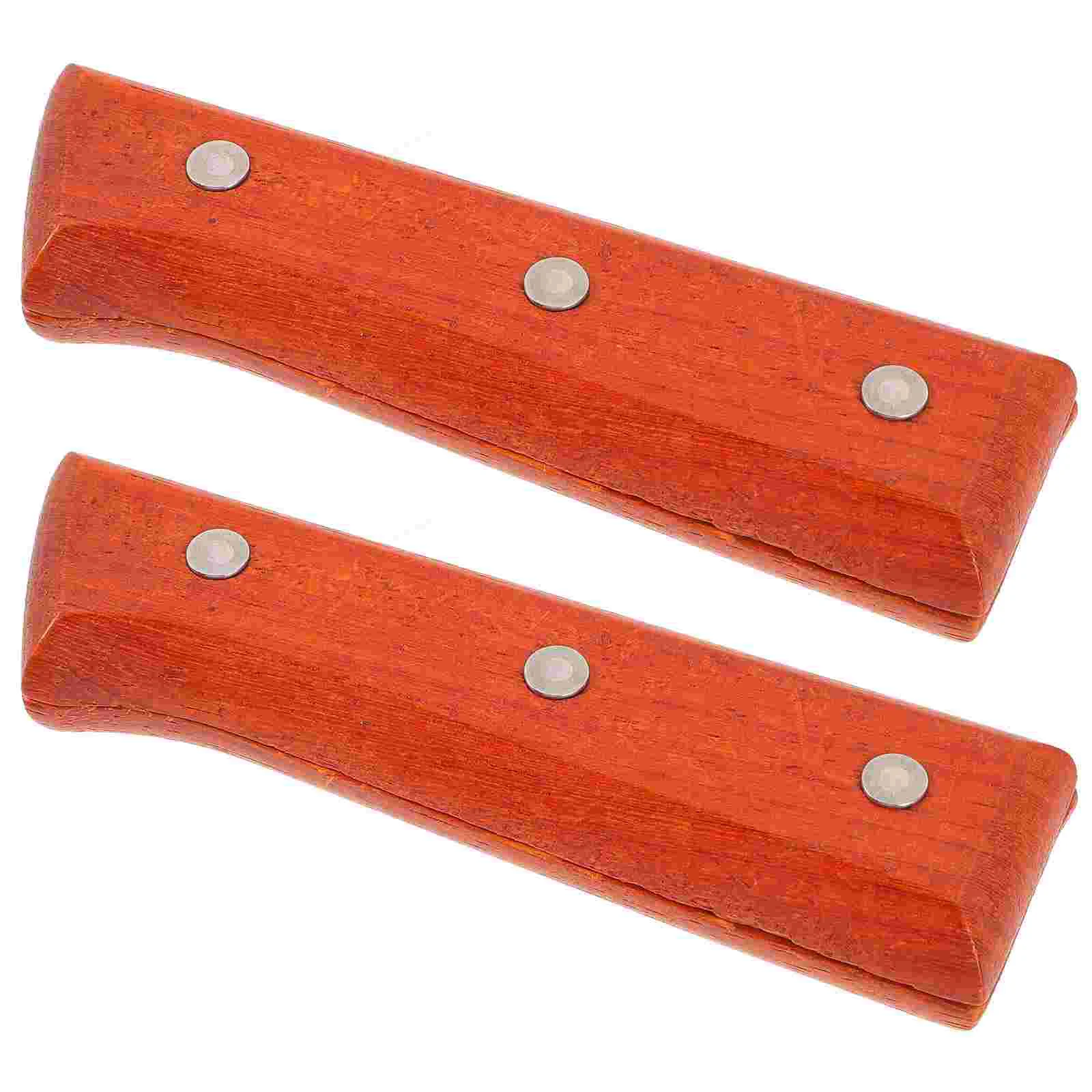 

2pcs Kitchen Knife Repair Handles Wooden Replacement Knife Handles for Home