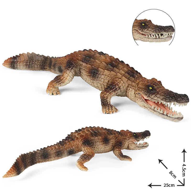 

Crocodile Figurines Simulated Kids Children Toys Model Wild Animals Action Ornaments Figures Movable Mouth Toy Gifts Mini Statue
