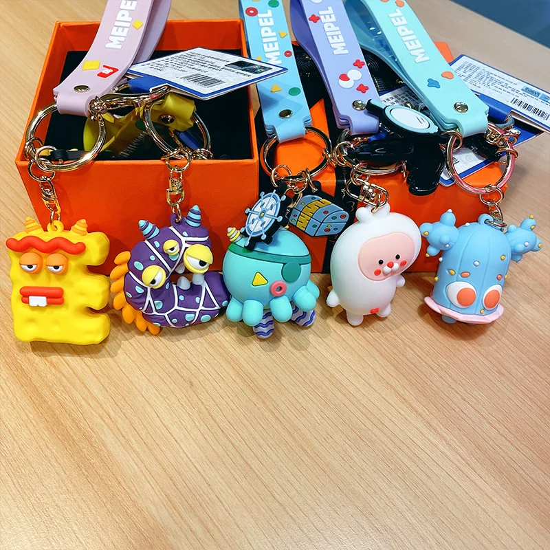 

Креативный брелок для ключей с изображением монстра, парные куклы, брелок для ключей, подвеска для сумки, оптовая продажа, персонализированные подвески