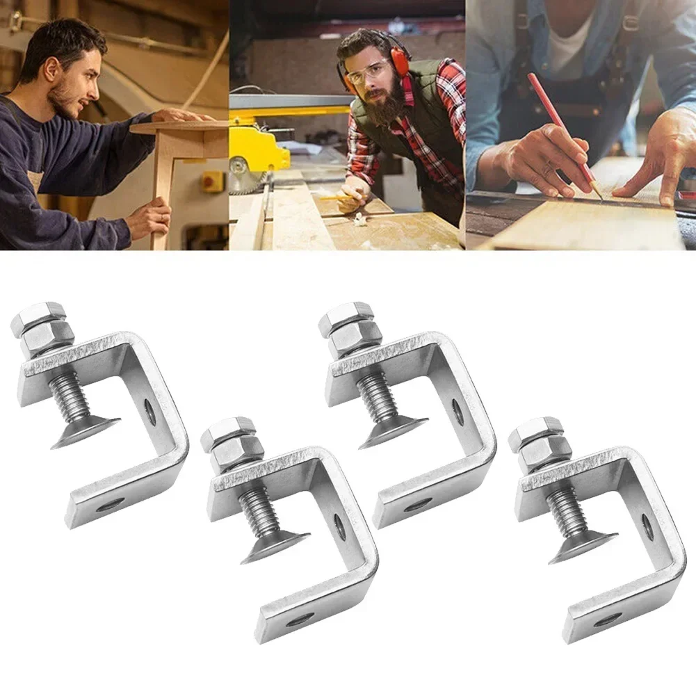 Зажим для кабины C-образный зажим 1/2/4 шт. 16-25 мм Диапазон зажима ящика Легкая